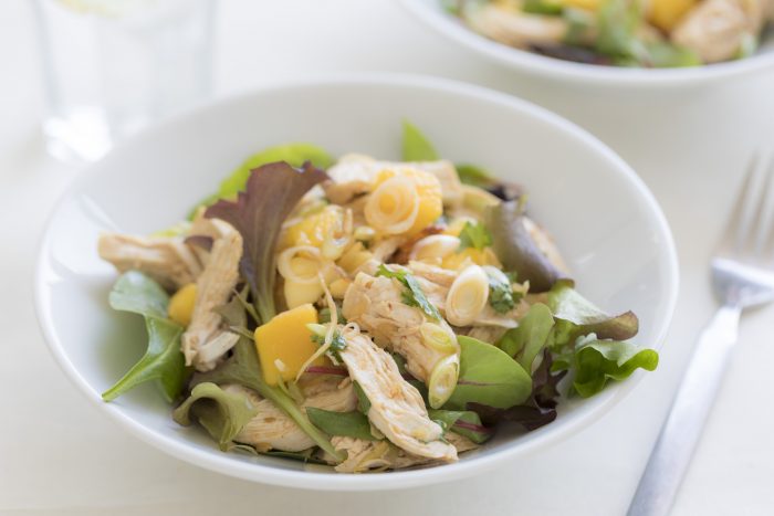 Asian-Style Ginger Chicken Salad with Mango - cooking recipe by The Ginger People