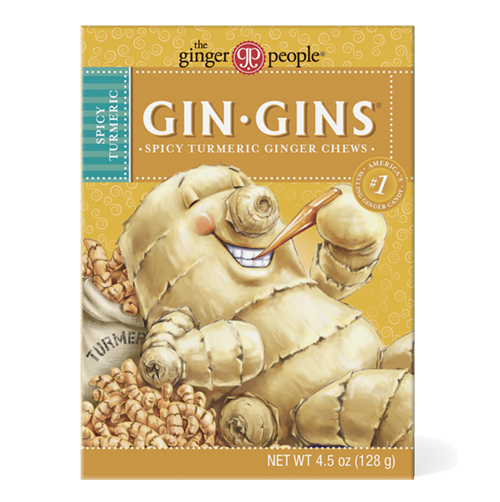 Gin Gins® Spicy Turmeric Ginger Chews US The Ginger People