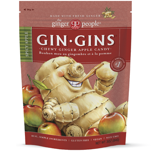 Gin Gins® Spicy Apple Ginger Chews The Ginger People Us 1659