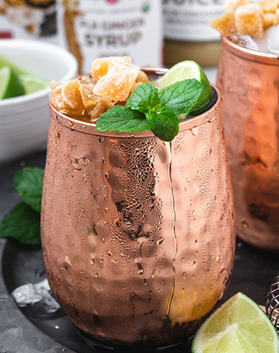 Moscow Mule with Ginger Syrup