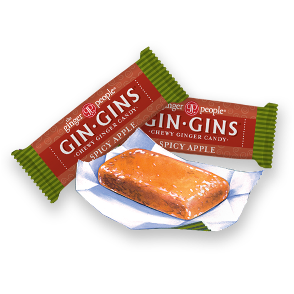 Gin Gins® Spicy Apple Ginger Chews The Ginger People Us