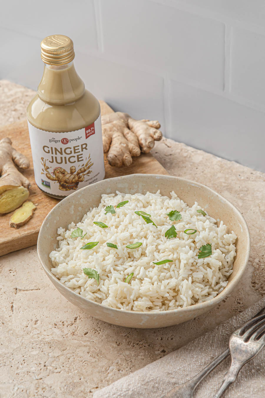 ginger juice - ginger rice